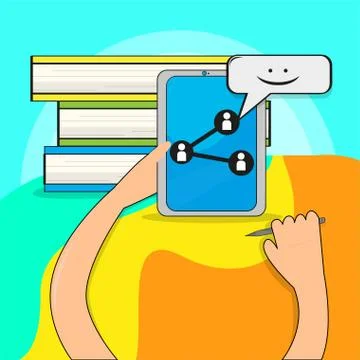 Home study concept Stock Illustration