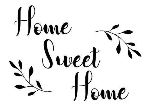 Home sweet home vector Illustrazione stock