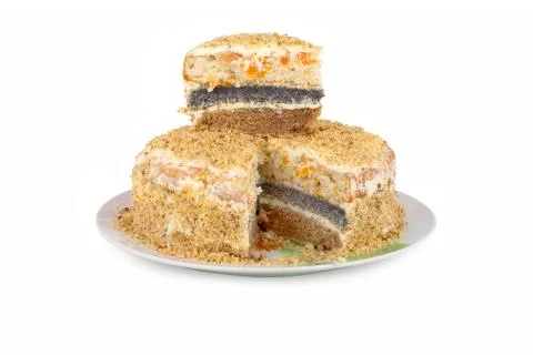 Home sweet three-layer cake Foto stock