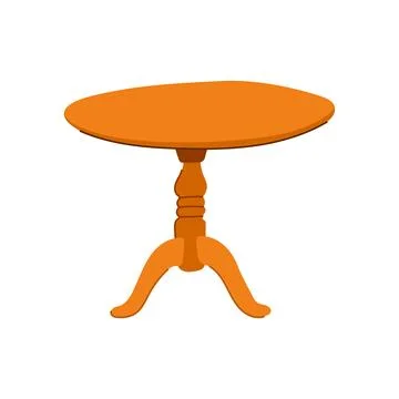 Home table dining cartoon vector illustration Illustrazione stock