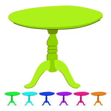 Home table dining vector cartoon graphic 스톡 일러스트