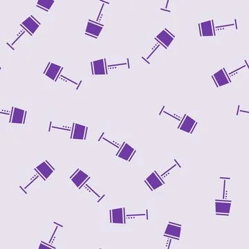 Home table lamp glyph seamless pattern 스톡 일러스트