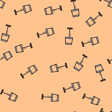 Home table lamp vector seamless pattern Stock Illustration