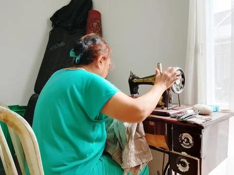 Home tailor Stock Photos