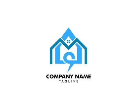 Home Talk logo design template Illustration