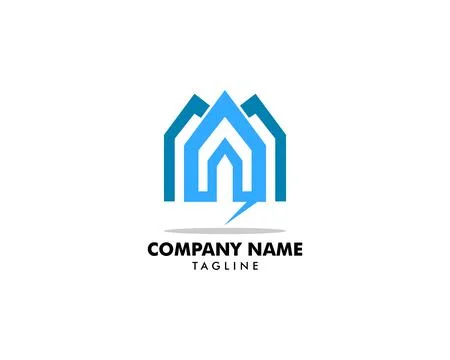Home Talk logo design template Illustration