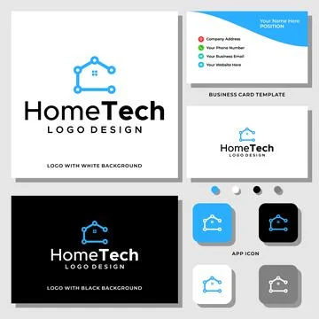 HOME TECH LOGO Stock Illustration