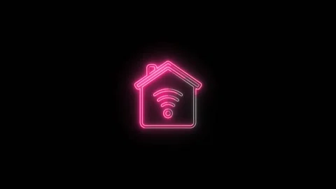 Home &amp; Technology Concept  Animated Graphic Design Stock Footage 311133247