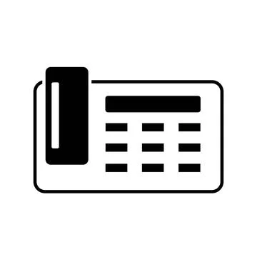 Home Telephone icon vector isolated on white background,flat design Illustrazione stock
