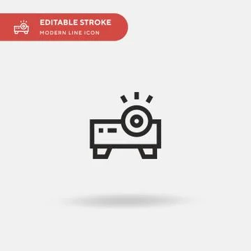 Home Theater Simple vector icon. Illustration symbol design template for web  库存插图