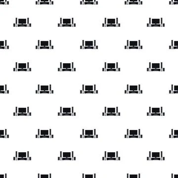 Home theater system pattern seamless background technology Stock Illustration