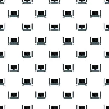 Home theater system repeating pattern background Stock Illustration