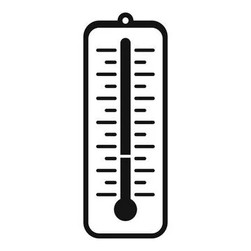 Home thermometer icon simple vector. Smart consumption Stock Illustration