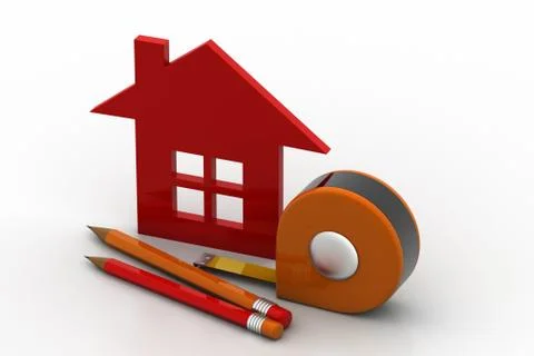 Home with tools Illustrazione stock gratuita