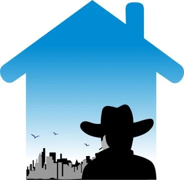 HOME TOWN SIDE Stock Illustration