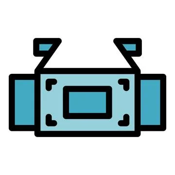 Home tv mount icon vector flat Stock Illustration
