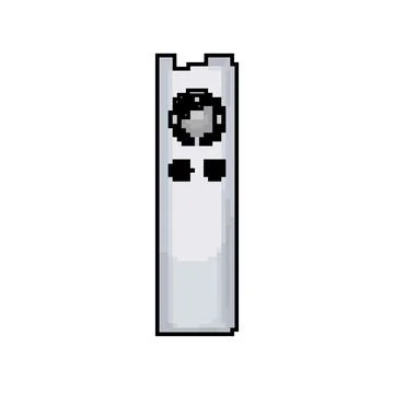 Home tv remote game pixel art vector illustration Stock Illustration