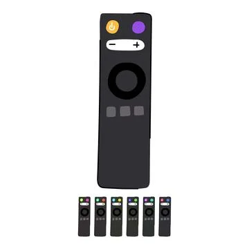 Home tv remote vector cartoon graphic Stockillustratie