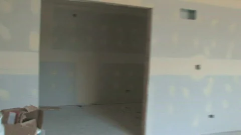 Home Under Construction Video stock 494052
