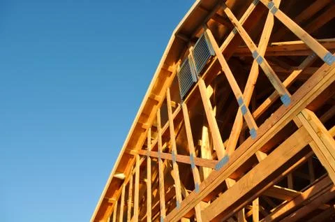 Home under construction Foto stock