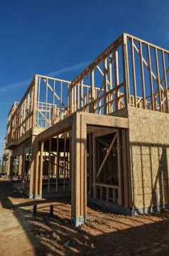 Home under construction Foto stock