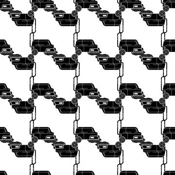 Home vacuum cleaner pattern seamless vector Stock Illustration