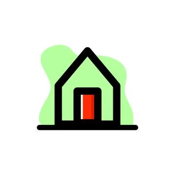 Home Vector Icon Conceptual Vector Illustration Design Stock Illustration