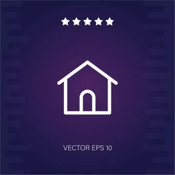 Home vector icon Illustrazione stock