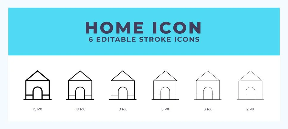 Home vector icon for web and app. Editable stroke vector illustration Stock Illustration