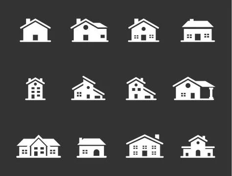 Home Vector Icons Stock Illustration