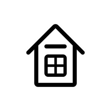 Home vector image to be used in web applications, mobile applications and pri Stock Illustration