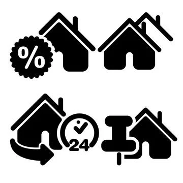 Home Vector Line Icon Stock Illustration