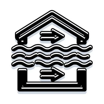 Home ventilation system icon maintaining air circulation Stock Illustration