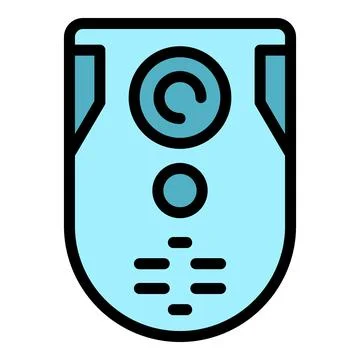 Home video intercom icon vector flat Stock Illustration
