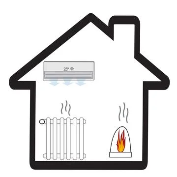 Home warming concept Stock Illustration
