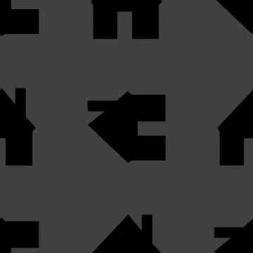 Home web icon. flat design. Seamless pattern. Illustrazione stock