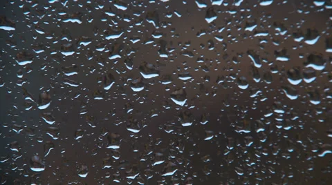 Home window glass surface with raindrops closeup shoot Stock-Footage 34556611