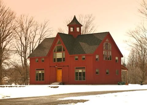 Home in winter Stock Photos