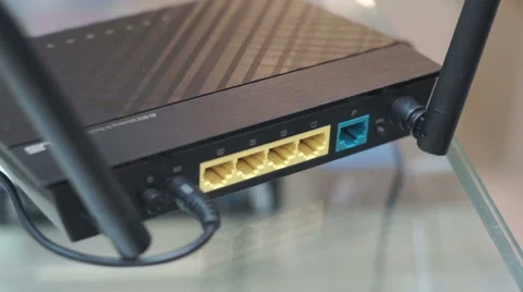 Home Wireless Router Install Stock Footage 46785395