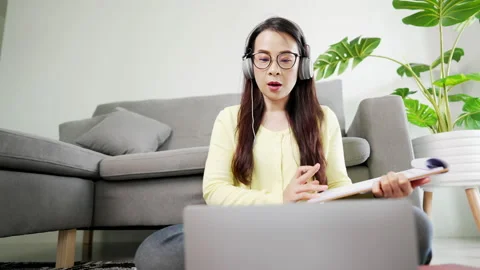 From home working from Video stock 157886494