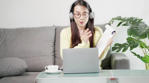 From home working from Video stock 157887043