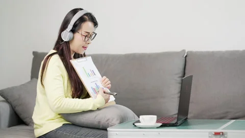 From home working from Stock-Footage 157887377