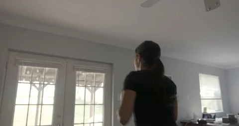 Home Workout Stock Footage 129451060