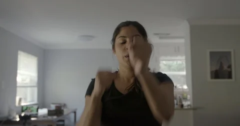 Home Workout Stock Footage 129451909