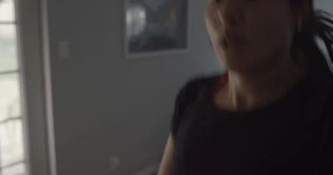 Home Workout Stock Footage 129452450