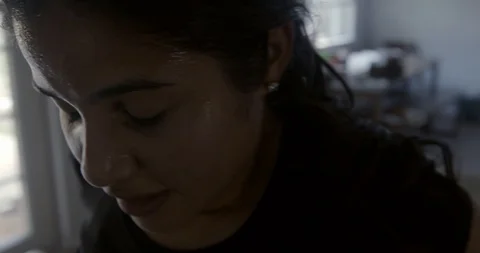 Home Workout Stock Footage 129453904