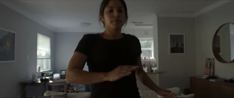 Home Workout Stock Footage 129454273