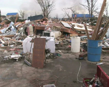 Home Wreckage 2 Stock Footage 283391