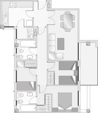 Home_sketch Stock Illustration
