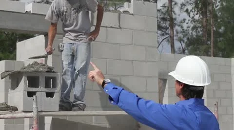 Homebuilder and Construction Worker Video stock 21112067